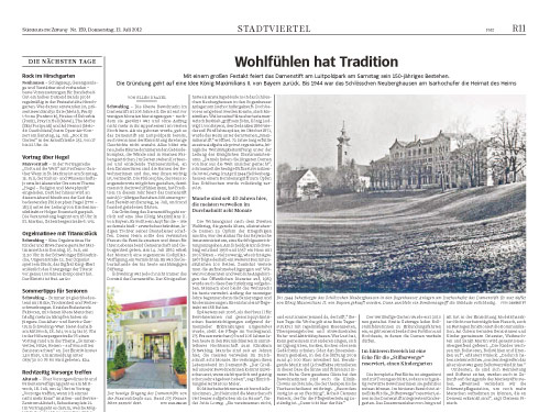 Artikel aus der Süddeutschen Zeitung vom 12. Juli 2012